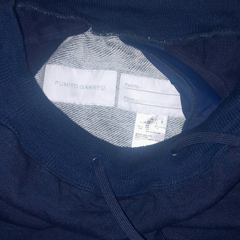 NEW RARE FUMITO GANRYU Sweat Pants/Skort in Navy Blue size 1 Japanese - Picture 8 of 13